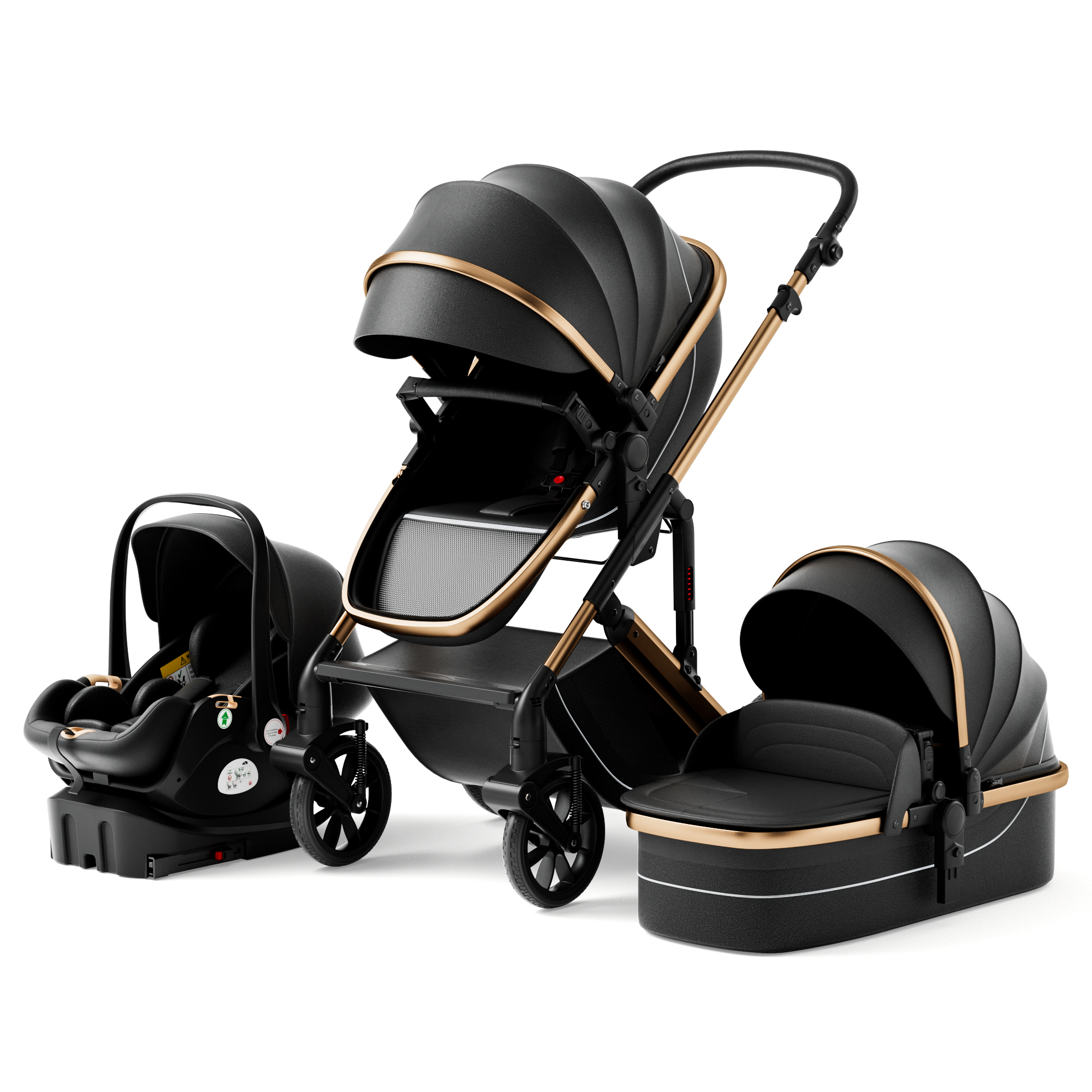 Premium personalisierter Kinderwagen in Luxusqualität